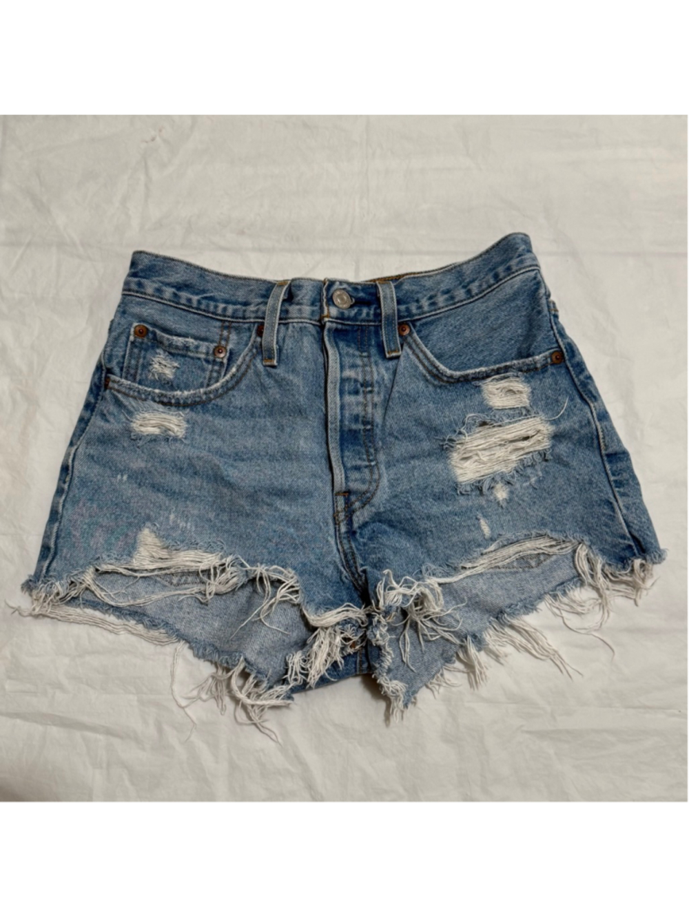 Levi’s 501 Original Women’s Shorts Color Oxnard Athens Jump Size 26